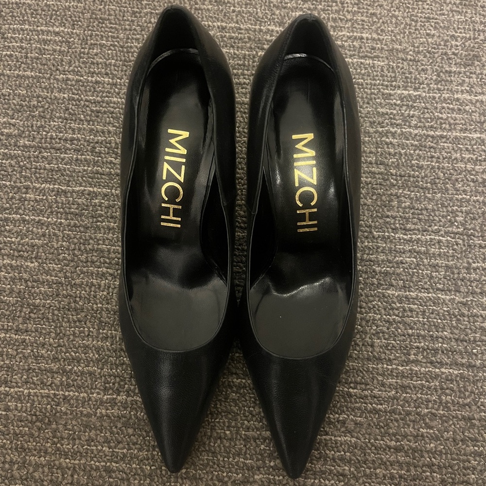 Mizchi Pretty Small Shoes Pointed Black Women's Heels